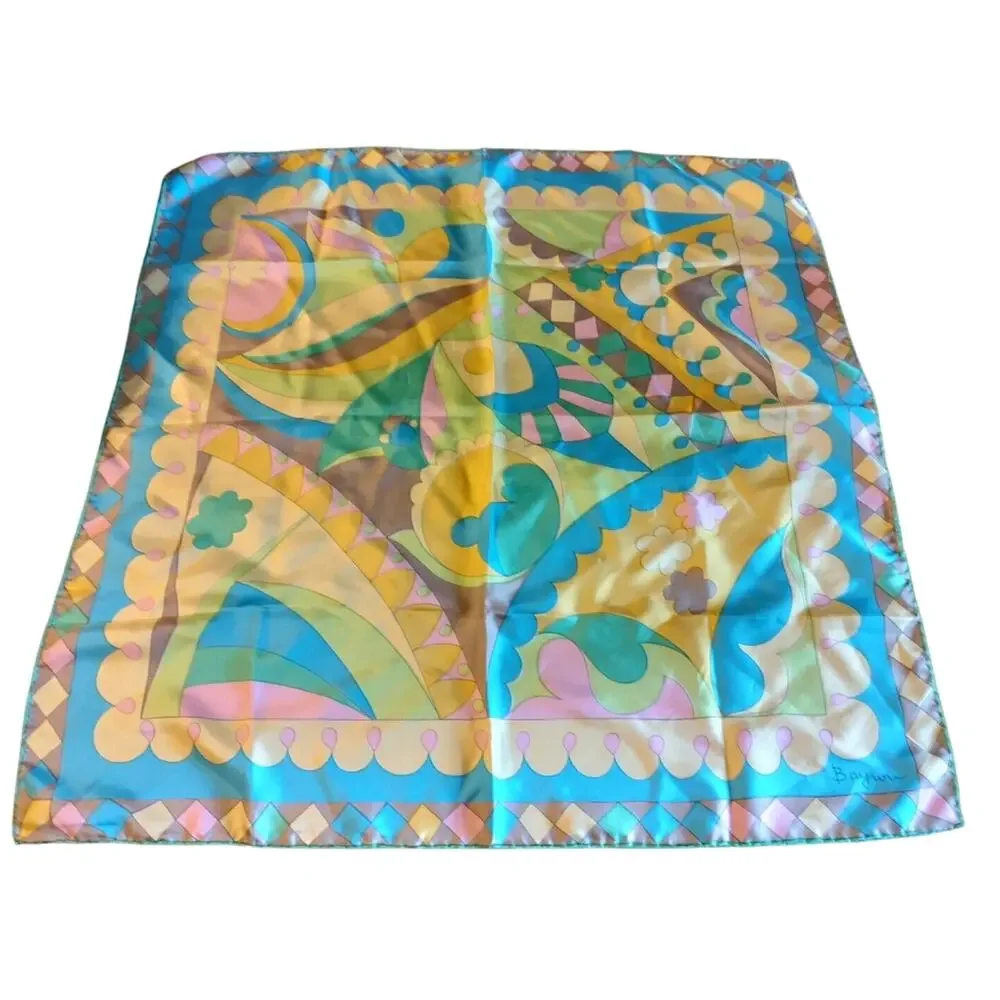 Vintage Silk Scarf Multi 26